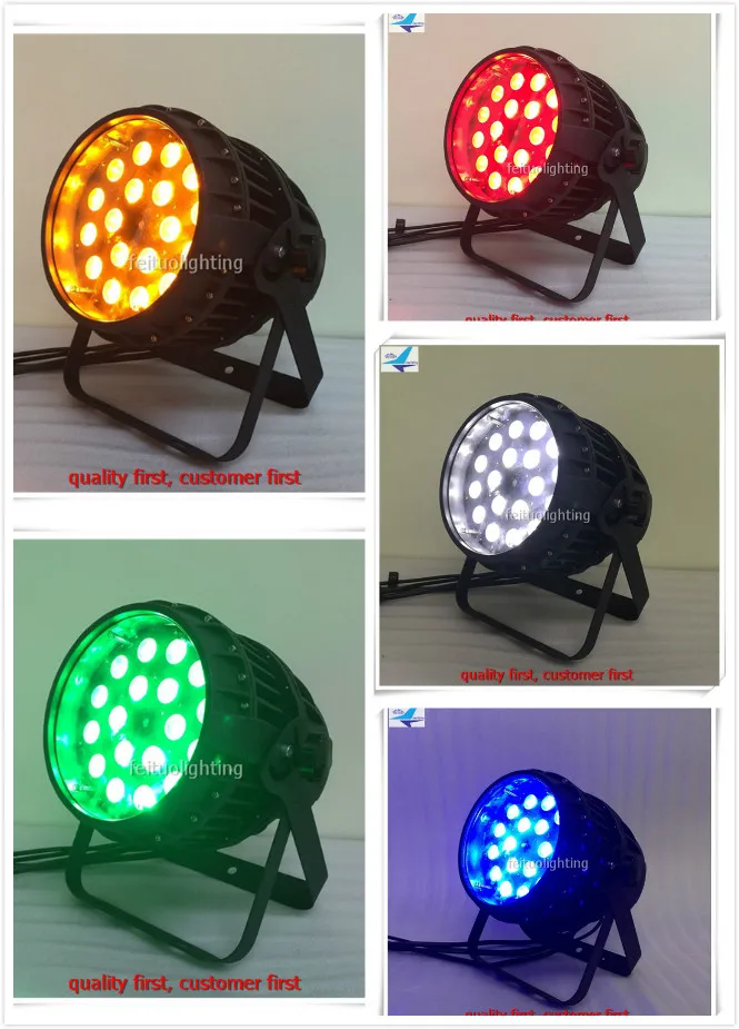 E-4-12 шт.+ кейс для полетов par led 18x15 Вт RGBWA Светодиодные 5 в 1 led сценический par с зумом