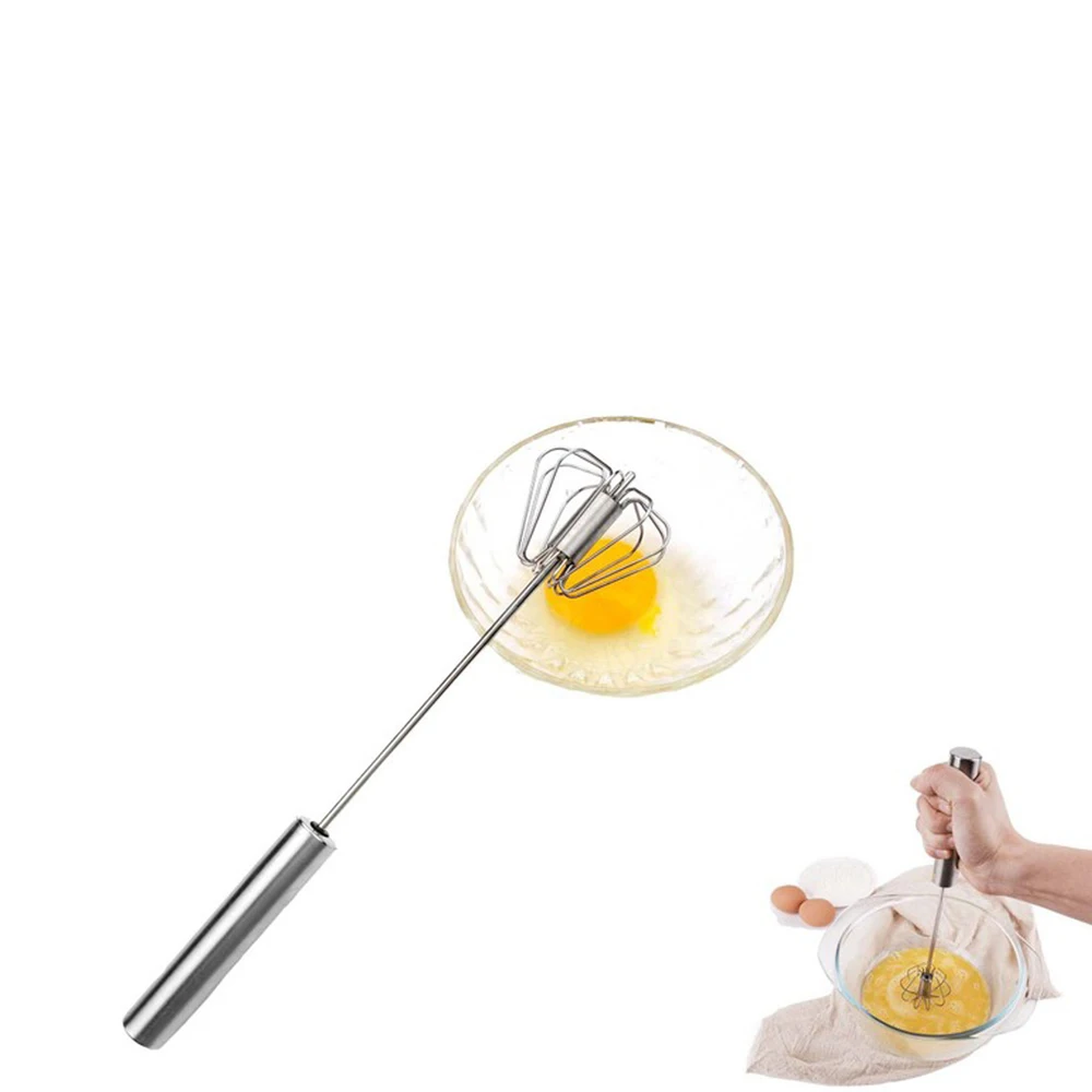 Batteur D'Œufs Semi-Automatique,Mousseur À Lait Mélangeur Semi