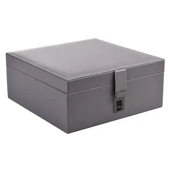

New fingerprint lock box jewelry box jewelry storage box anti-theft fingerprint encryption jewelry box