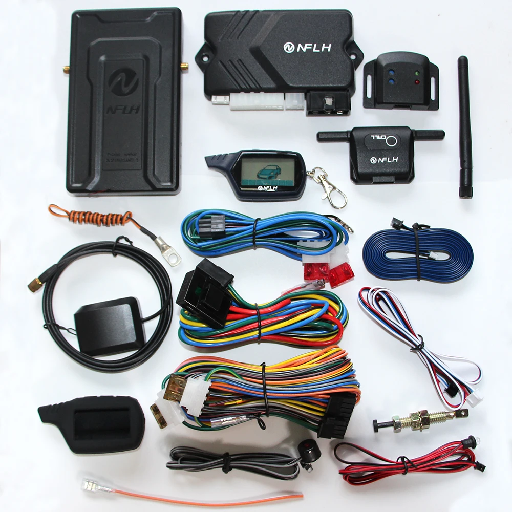 NFLH LH001 B9 GSM / GPS Mobile Phone Control Car GSM / GPS Dual-use Car Anti-theft Alarm