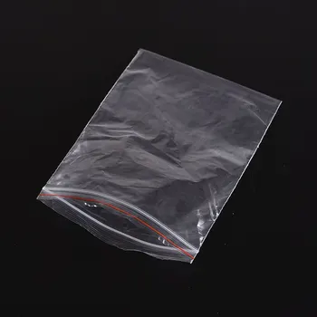 

New New Jewelry Ziplock Zipped Lock Reclosable Plastic Poly Clear Bags 12*17 cm Wholesale 100Pcs
