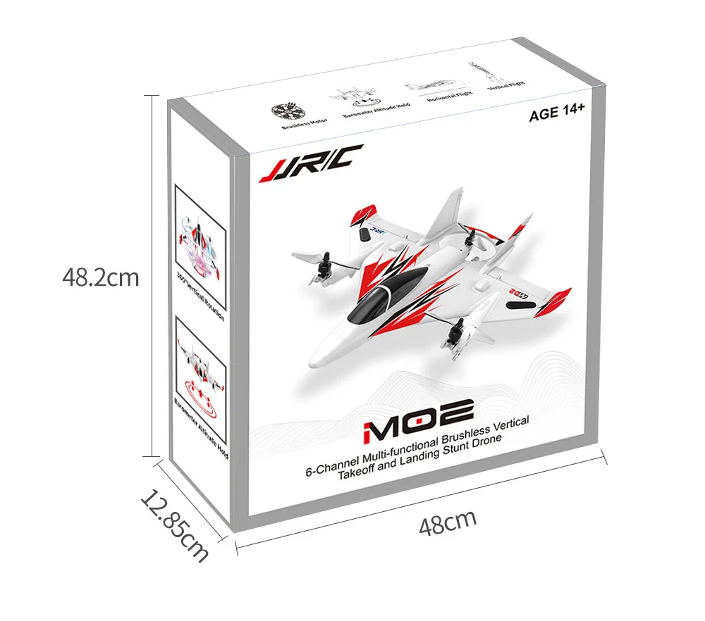 JJRC M02 2,4G 6CH 450 мм размах крыльев EPO бесщеточный 6-осевой гироскоп Аэробика RC Самолет RTF 3D/6G режим самолета