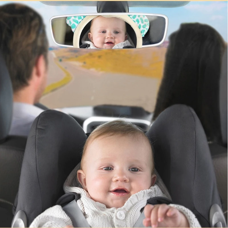 Espejo Retrovisor Para Bebé - Ajustable 360°, Gran Angular, Con Ventosa Y Pinza, Para Coche O Autobús
