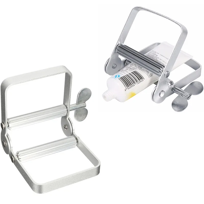 

1 PC Tube Presser Lazy Toothpaste Dispenser Metal Press Tools Hair Dye Cosmetic Painting Press Tube Wringer Bathroom Accessories