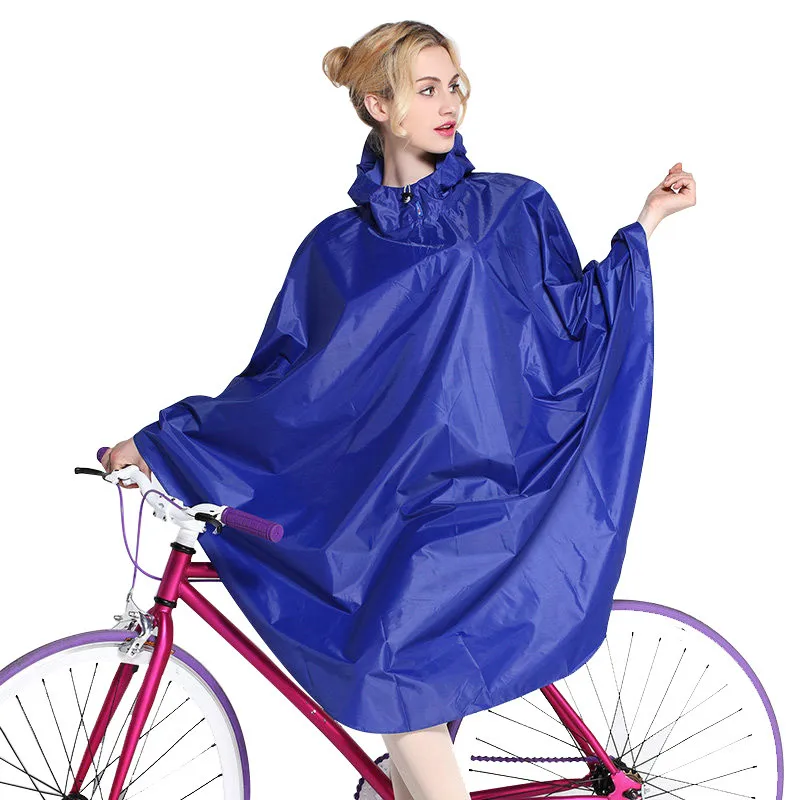 Длинный дождевик с капюшоном для женщин, велосипедное дождевик, велосипедная уличная дождевик, комбинезоны, водонепроницаемый Женский дождевик, дождевик для взрослых CYY412