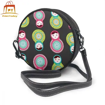 

Russian Doll Shoulder Bag Russian Doll Leather Bag Crossbody Shopping Women Bags Women's Print Round Purse