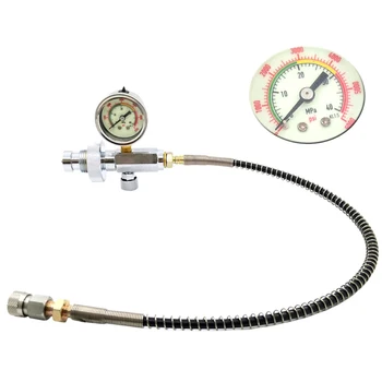 

Bleed valve Air Refill Adapter DIN fitting Hose 300 bar/ 4500 psi Gauge Outdoor