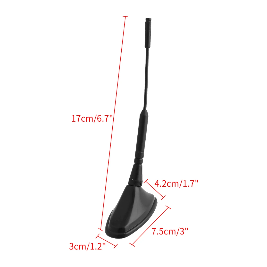 uxcell Car Auto Plastic Decorative Roof Dummy Faux Antenna Self Adhesive Aerial 3 in 1
