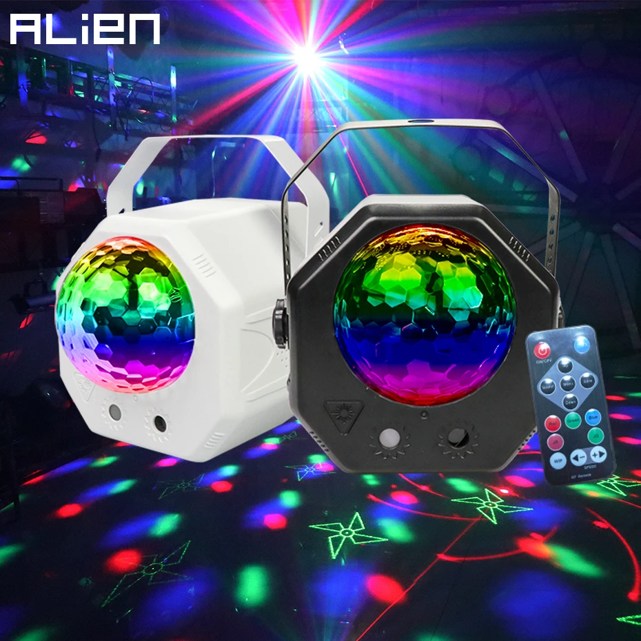 Светодиодный диско-шар ALIEN RGB Волшебный шар для диджея праздничный лазерный
