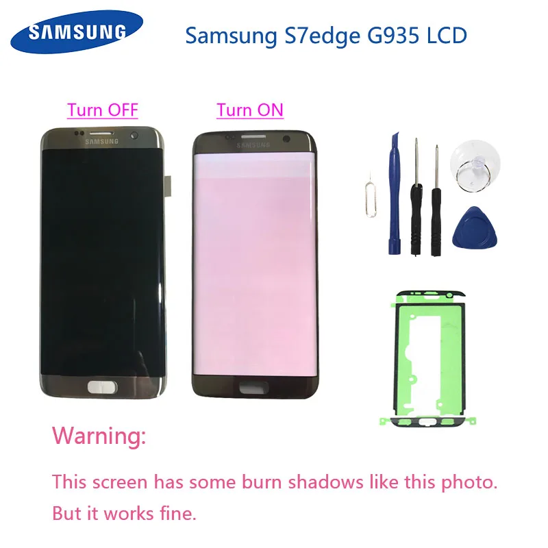 Оригинальный Для Samsung Galaxy S7 Edge G935F ЖК-дисплей с сенсорным экраном | Мобильные