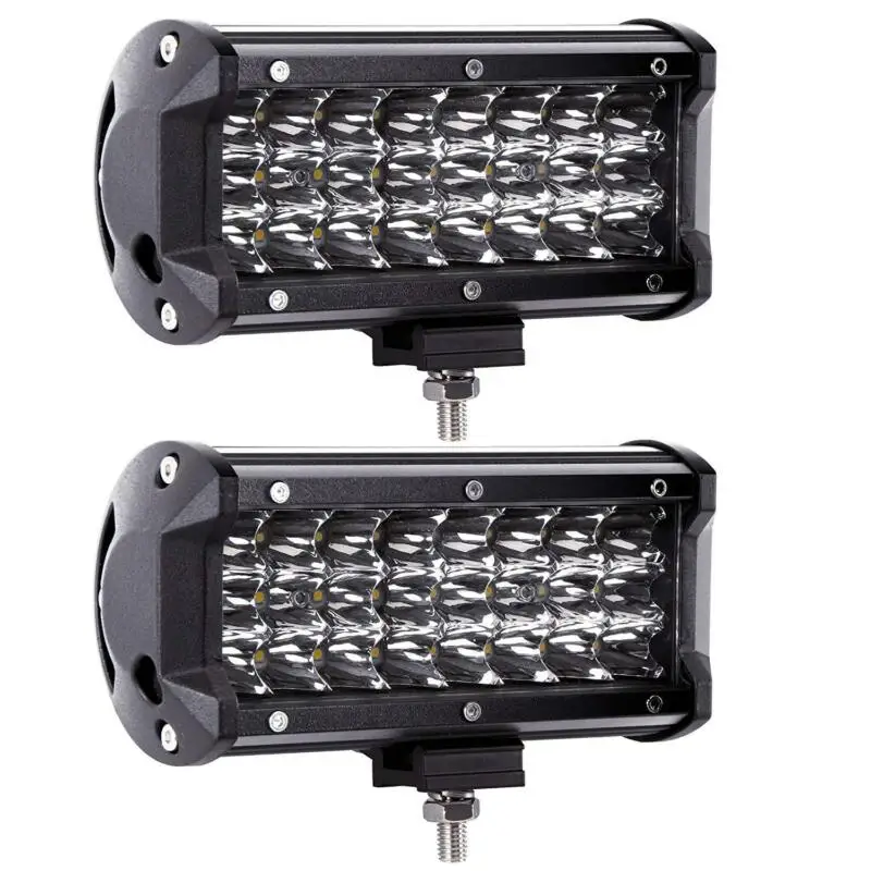 

High Quality 7 inch 72W LED Light Bar Spot Beam Work Light Driving Fog Light Road Lighting for Jeep Car Truck SUV Boat Marine