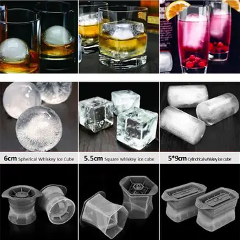 

Whiskey Wine Ice Cube Spherical Square CylindricaI Ice Cube Mould Cold Stone Pudding Jelly Soap Mold Mould Ice cream mould