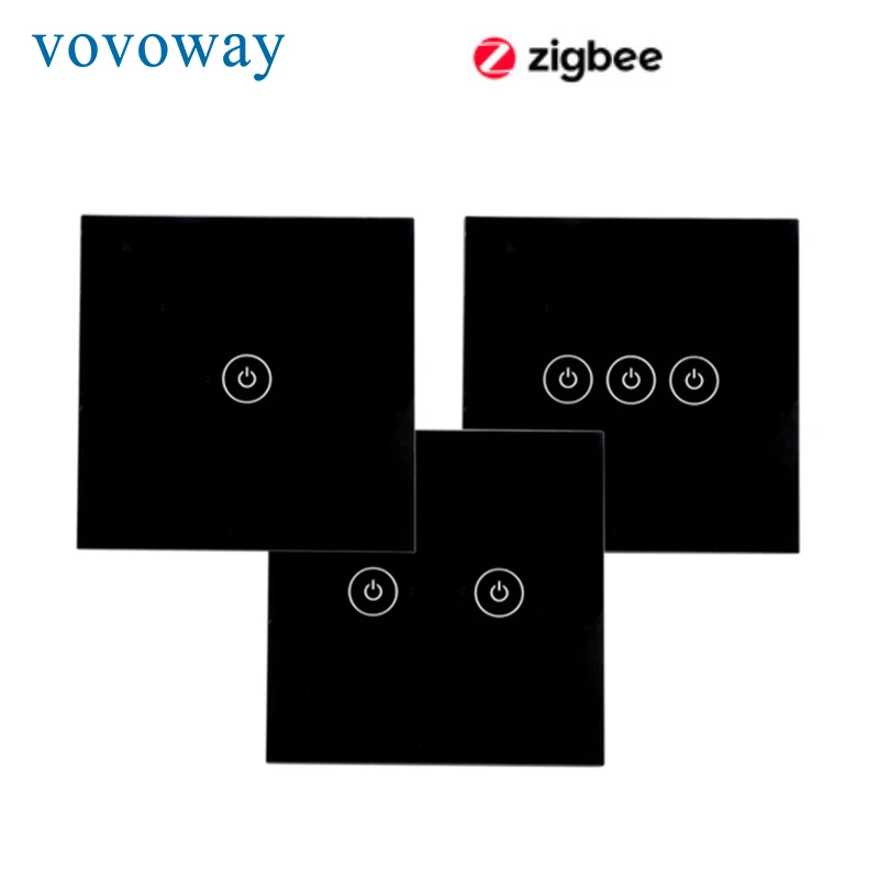 

Smart light Touch switch zigbee network connection APP remote control zero wire fire wire EU standard switch interrupter
