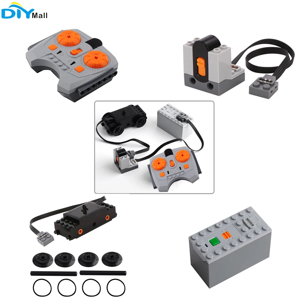 Berygtet wafer stå Technical Moc Power Functions Compatible With Legoed 10219 10254 Ir Speed  Remote Control Receiver 8879 8884 Train Motor 88002 - Automation Modules -  AliExpress