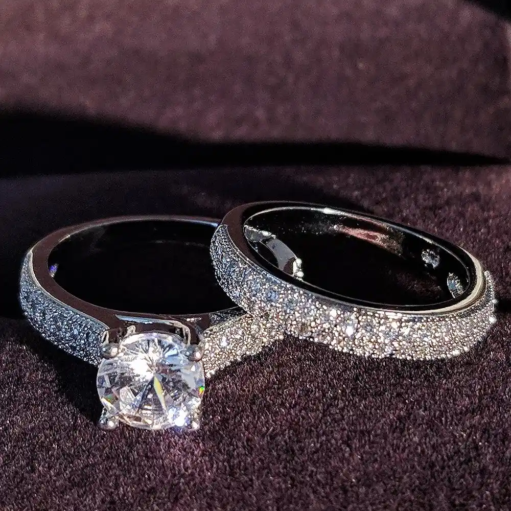 Designer Alliances Matching Marriage Wedding Rings Set For Couples Stainless Steel Jewelry Gold Color 2020 Wedding Bands Aliexpress