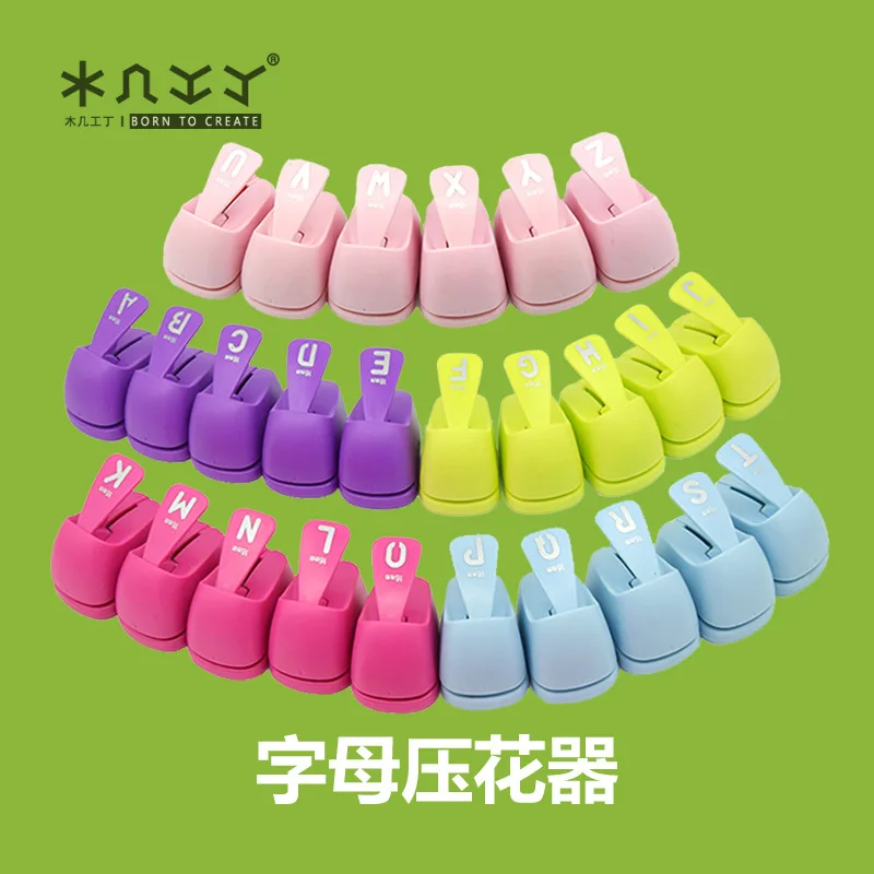 

Lettered ya hua qi Educational Toy Set DIY Hand-made Craft Punch Machine English Lettered ya hua qi