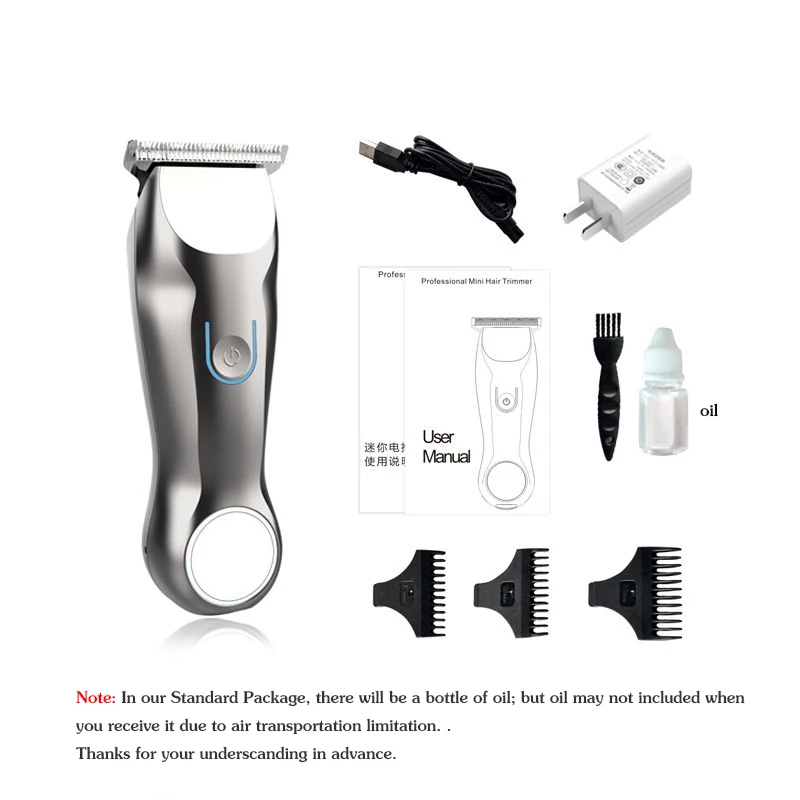 2020 New Arrival Professional Hair Trimmers Barber Men Cordless balding Clippers Rechargeable Mini Electric Haircut Machine | Бытовая