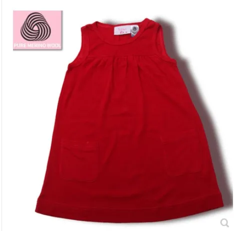 Summer Merino Wool Girl's Dress Merino Wool Clothes Size 3T-7T