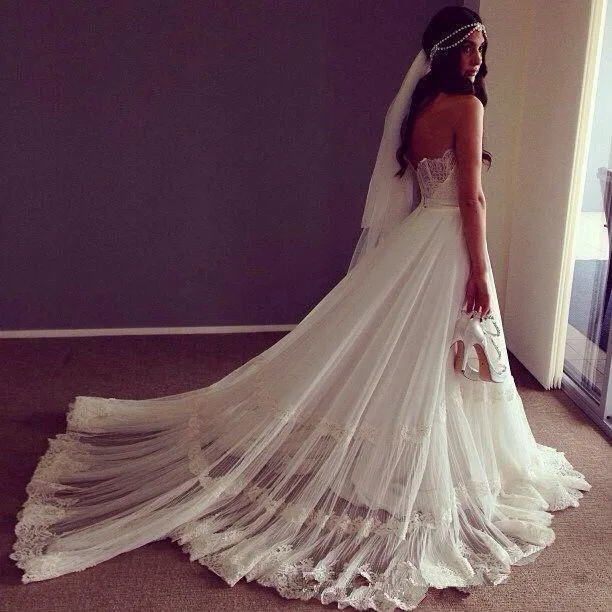 Летнее стильное пляжное длинное кружевное платье vestido de noiva casamento свадебное платье с аппликацией милое красивое платье подружки невесты с открытой спиной