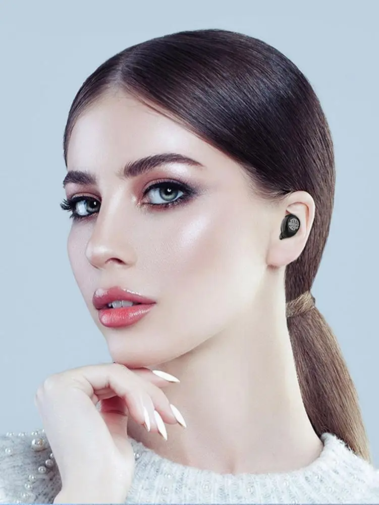 Наушники F9 TWS Bluetooth с цифровым дисплеем сенсорные мини наушники беспроводные 5 0