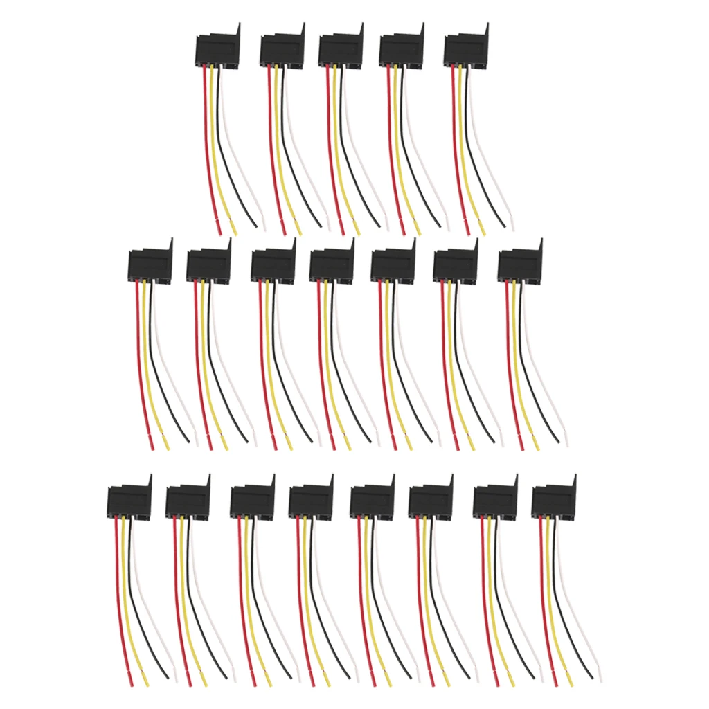 20x автомобиль 12В 12 вольт DC 20A/30A AMP релейный разъем 4P 4 провода
