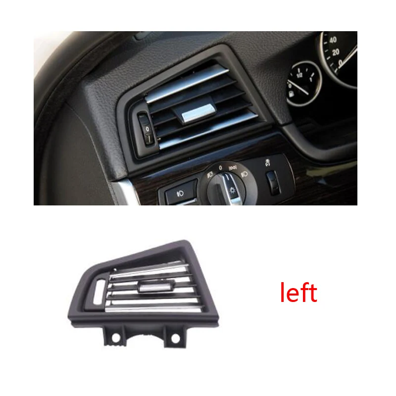 LHD Front Row Wind Left Center Right Air Conditioning Vent Grill Outlet Panel With Chrome Plate For BMW 5 Series F10 F18 ac air conditioner vent grille