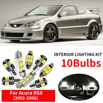 

10x Canbus Error Free LED Interior Light Kit Package for 2002-2006 Acura RSX Accessories Map Dome Trunk License Light