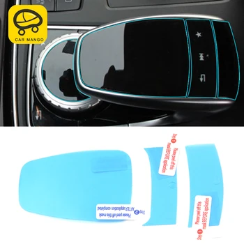 

CarManGo For Mercedes Benz GLS X166 2016-2019 Car Media Monitor Switch Protective Film Cover Trim Sticker Interior Accessories