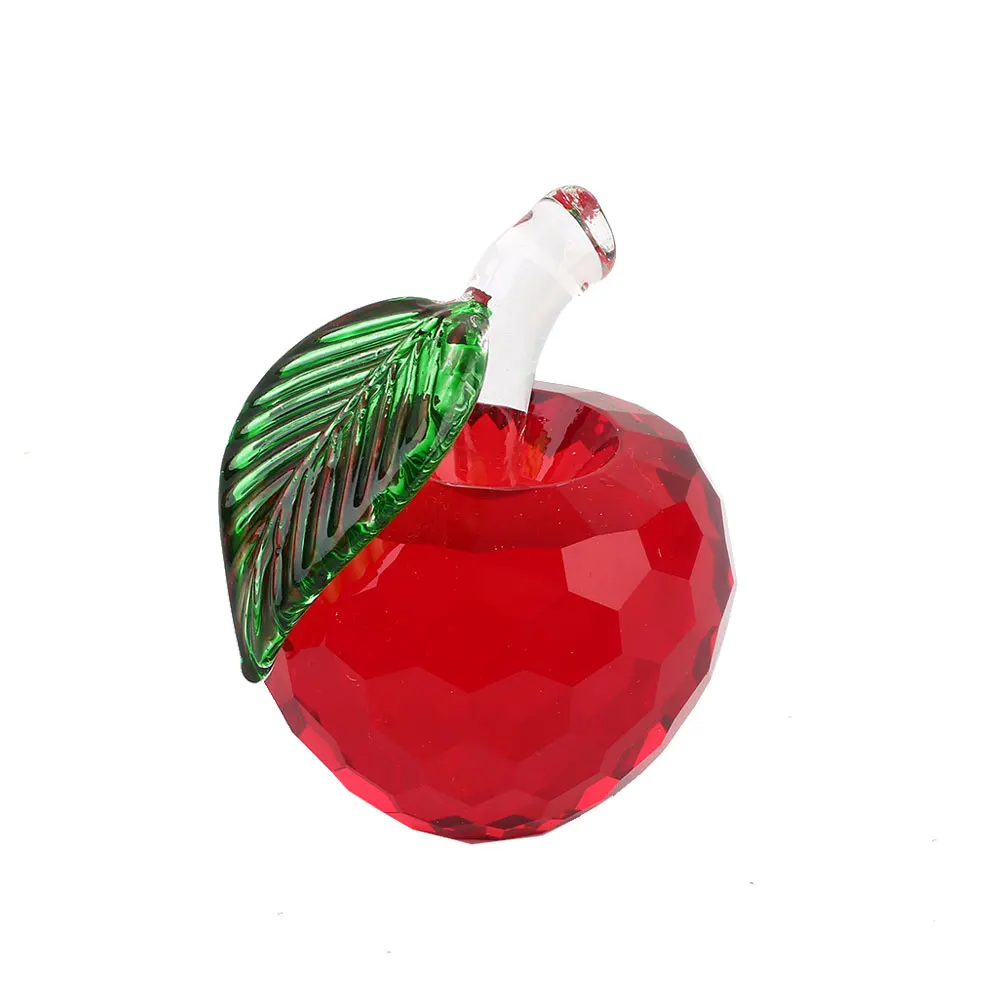 Хрустальное яблоко настольные украшения офисный Настольный Рождественский