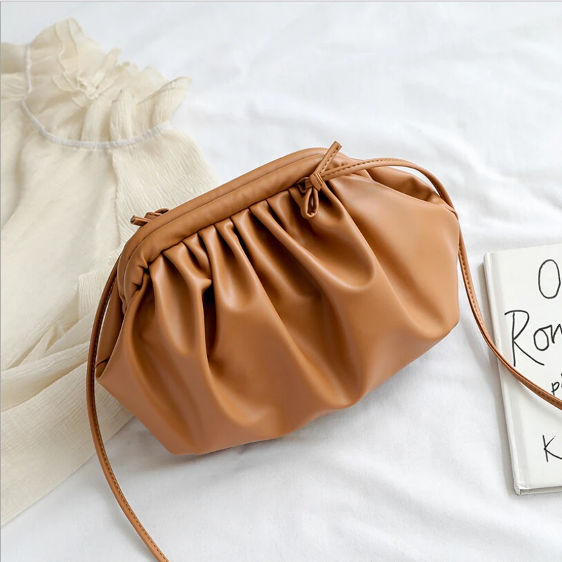 Стиль Женская сумка через плечо Женская Высококачественная кожа популярные складные дамские сумки, Курьерская сумка Мода - Цвет: Коричневый