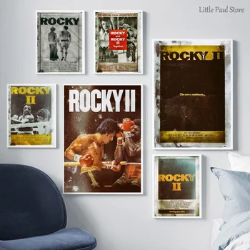 

Rocky movies poster Canvas Art Print Wall Pictures for Living Room No Frame