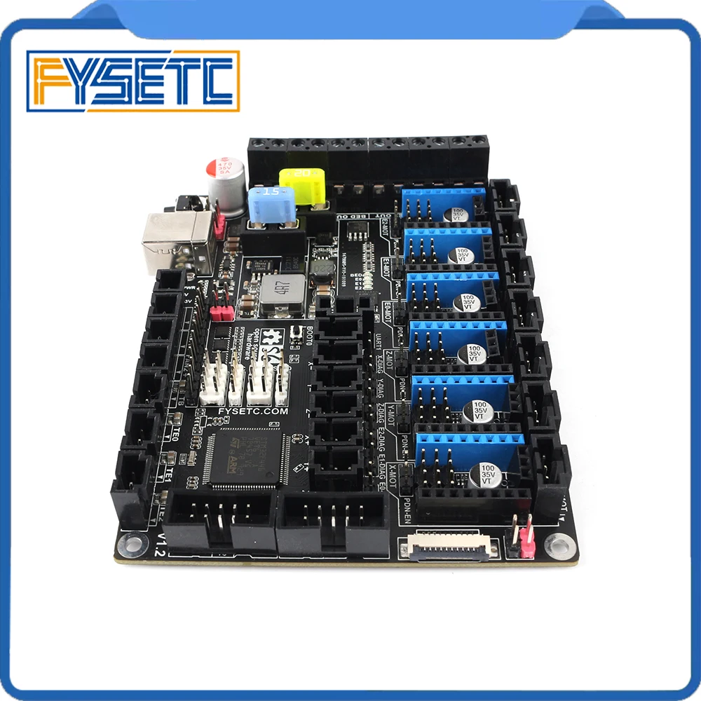 S6 V1.2 плата управления 32 бит Поддержка 6X TMC драйверы для Uart/SPI Летающий провод MX разъем VS F6 V1.3 SKR V1.3 материнская плата