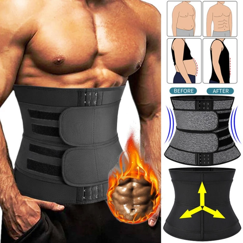 Men-Waist-Trainer-Back-Support-Slimming-Lumbar-Belt-Military-Tactical ...
