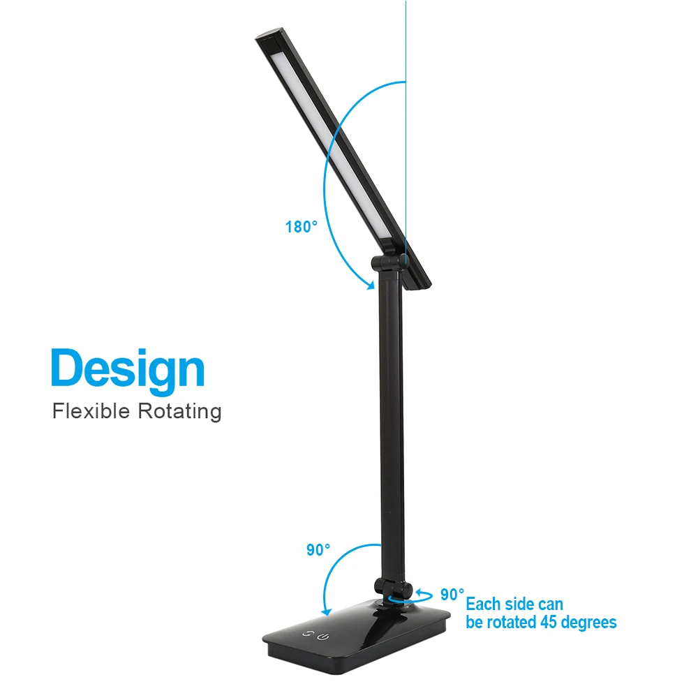 Креативный светодиодный настольный светильник, складной, с затемнением, обучающий глаз, настольная лампа, зарядка для учебы, настольный ночной Светильник для детей, прикроватный, для спальни