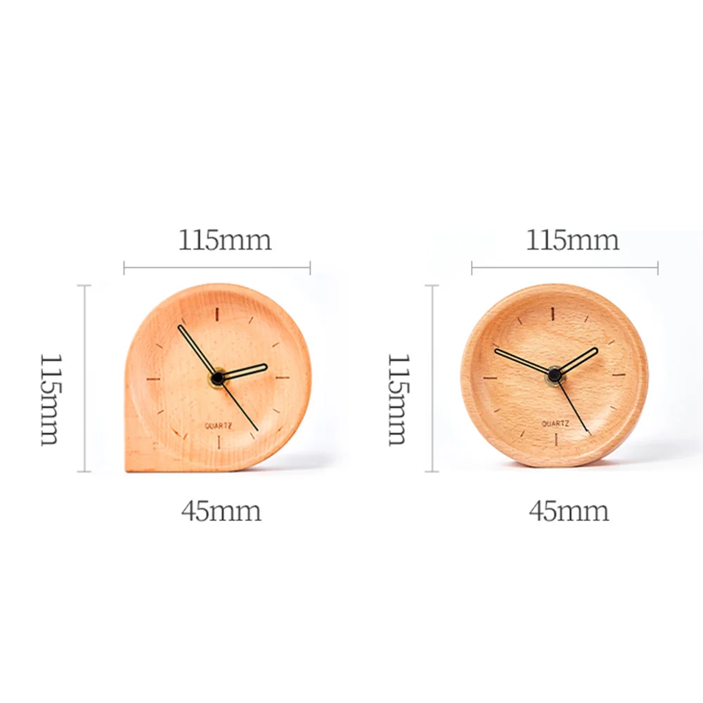 Horloge Murale Ronde En Bois Massif, Horloge Murale Silencieuse, Convient Pour Le Salon, La Chambre à Coucher, Le Bureau (30 Cm