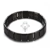 Nouveau Bracelet de lien de chaîne magnétique de Germanium noir d'acier inoxydable pour des femmes hommes Bracelet de ronflement de bijoux d'énergie de soins de santé ► Photo 3/6