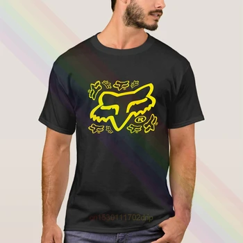 

2020 Newest Fox Logo Racinger Classic T-Shirt Summer Men's Short Sleeve Popular Tees Shirt Tops Cotton Unisex