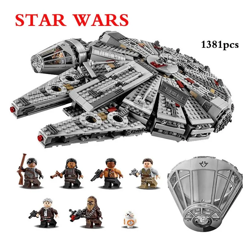 1381 шт космический корабль модель кирпича Technic Legolys Starwarslys 79211 строительные блоки