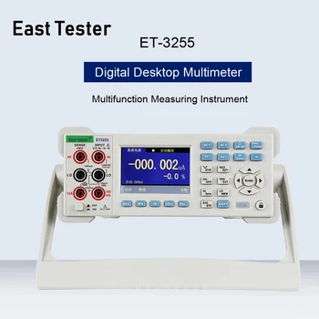 

ET3255 Digital 5 1/2 High Precision Digital Desktop Multimeter Resistance Capacitance Frequency DCV ACV DCI ACI Tester