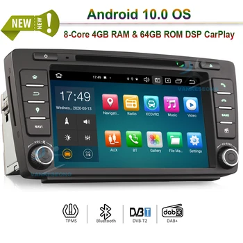 

8" Android 10.0 Autoradio Car Stereo DSP CarPlay & Auto GPS TPMS DAB+ 4G CD for SKODA Octavia Yeti Rapid Roomster Superb