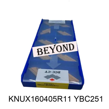 

10pcs ZCC Original Inserts KNUX160405R11 YBC251 KNUX160405 KNUX 160405 Carbide Inserts Lathe Cutter Tools for Turning Toolholder