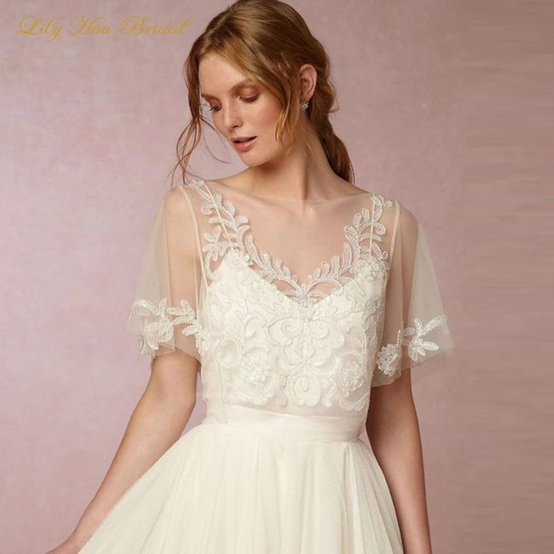 tulle bridal wrap
