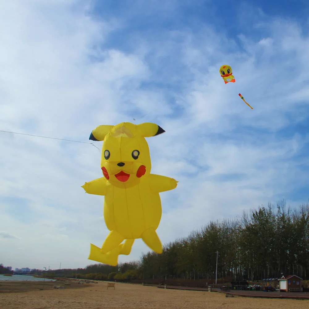 cartoon soft inflatable kite pendant for audlts outdoor fun large kite line laundry for free shipping