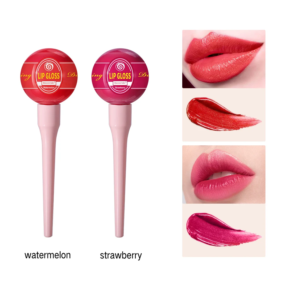 6ml lecca-lecca Lip Gloss rossetto liquido opaco Velet rosso Lipgloss Long  Lasting Candy Lips Makeup Girls Gift - AliExpress