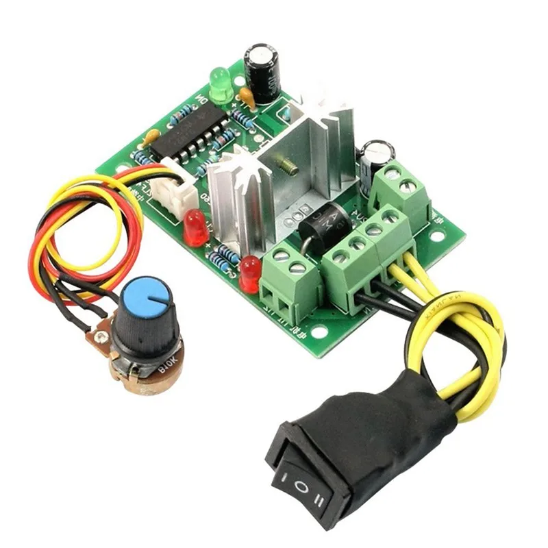 

6-30V DC Motor speed Controller Reversible PWM Control Forward / Reverse Switch