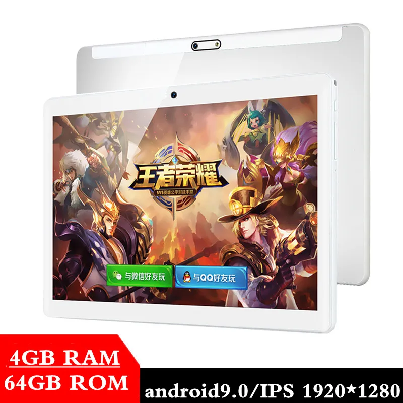 

New Google Play Android 9.0 OS 10.1 inch tablet Octa Core 4GB RAM 64GB ROM 2.5D Glass WIFI Tablets Dual SIM card 3G 4GLTE