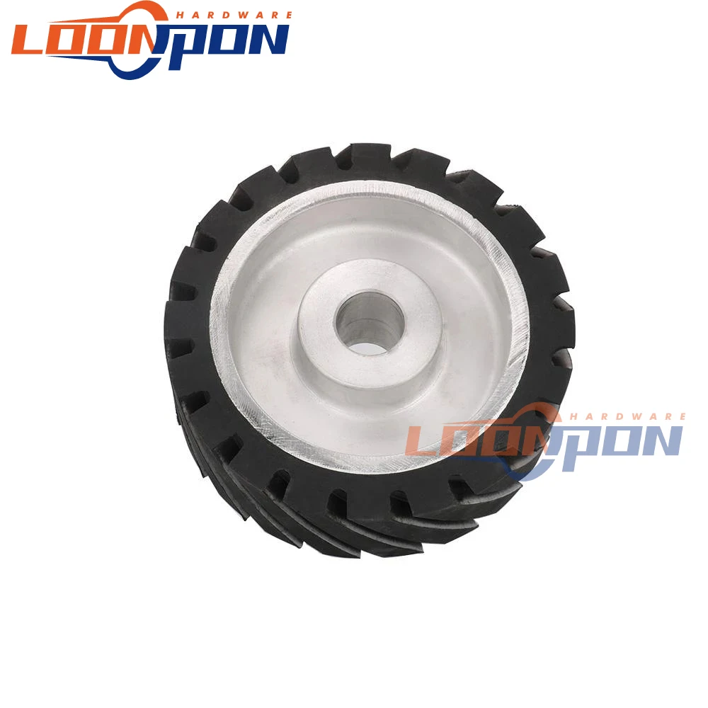 Contact Wheel 150X50mm Serrated Belt Grinder Contact Wheel Rubber Wheel