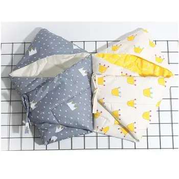 

90x90cm Cotton Newborn Baby Swaddle Infant Blanket Thick Warm Wraps Baby Sleep Swaddling Bedding Supplies Infant Wrap Swaddle