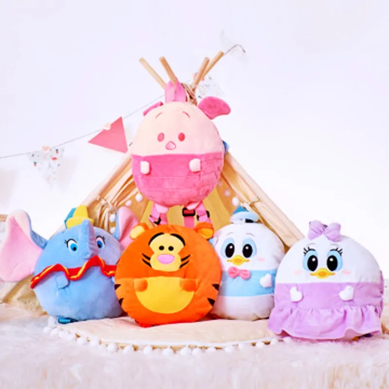 Q Tigger Piggy Dumbo Детский рюкзак 25 см милый детский открытый детский сад сумка мягкий хлопок подарок плюшевая игрушка мальчик девочка