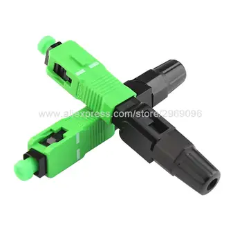 

Fiberhome 100pcs SC APC fast connector fiber optic fast connector used fiber cable quick connector FTTH Fast Connector